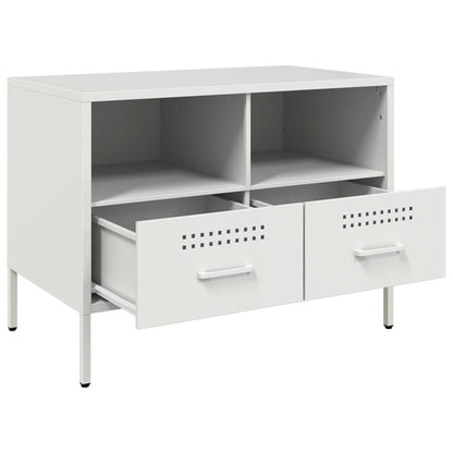 2 Piece TV Cabinet Set White 68x39x50,5 cm Steel