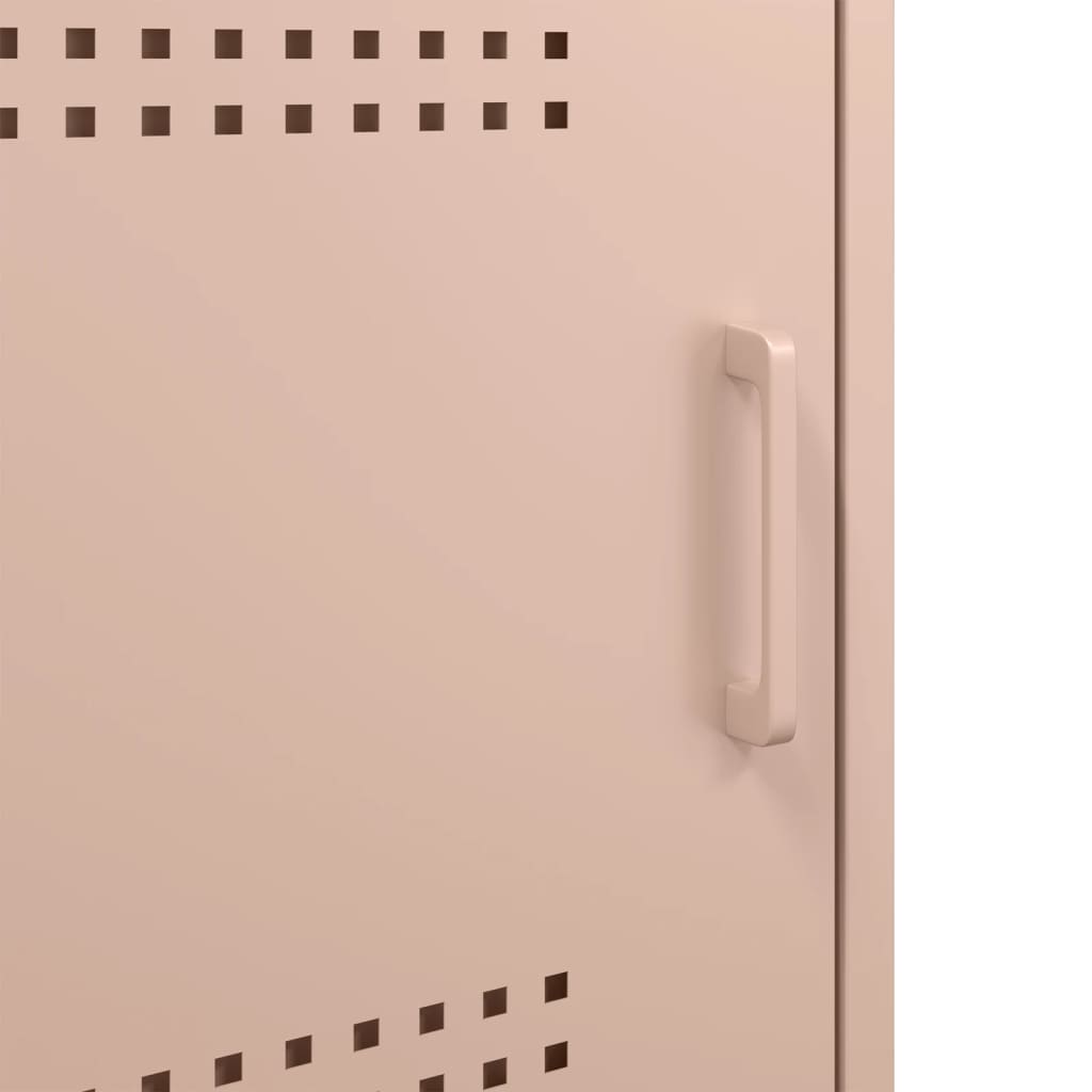 Bedside Cabinets 2 pcs Pink 36x39x68 cm Steel