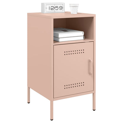 Bedside Cabinet | Set of 2 | Pink | Cold-rolled steel | Standard