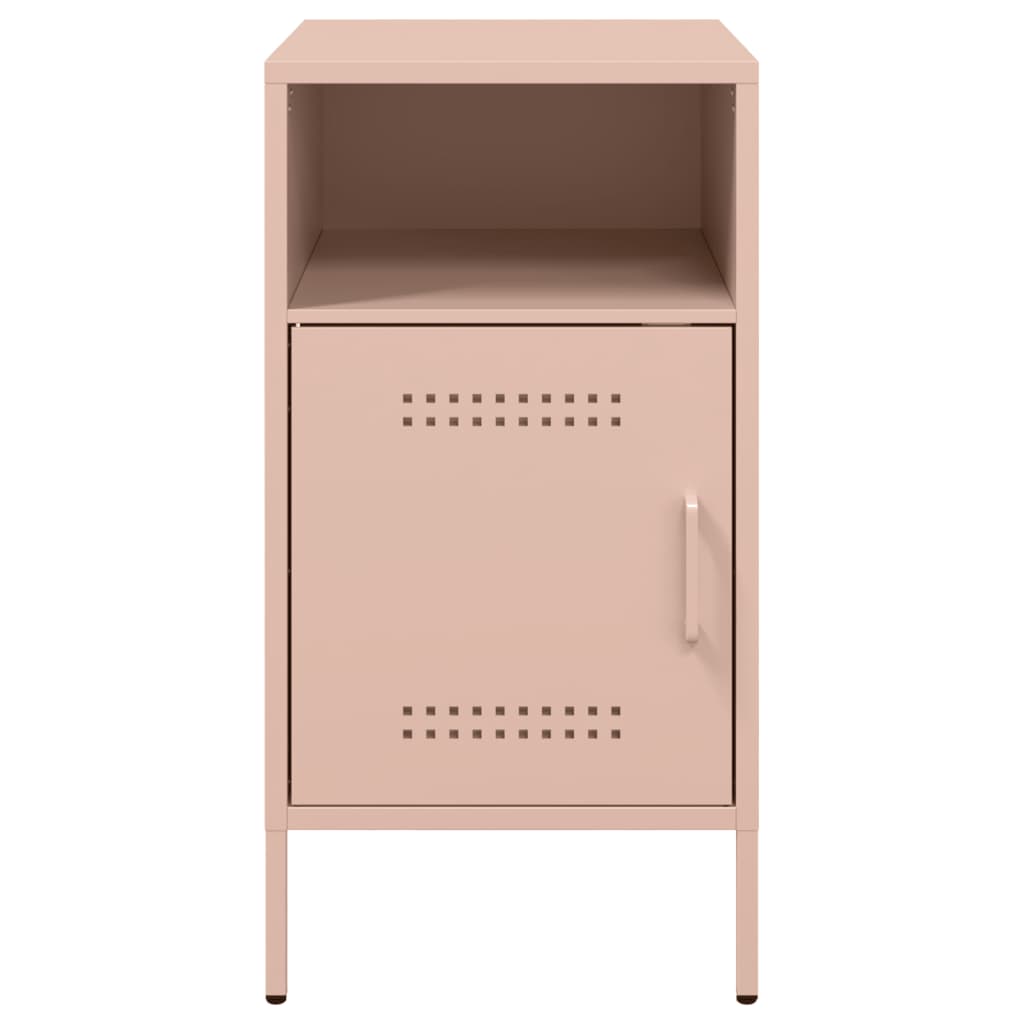 Bedside Cabinet | Set of 2 | Pink | Cold-rolled steel | Standard