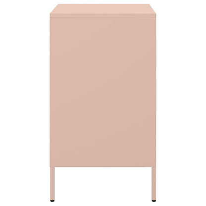 Bedside Cabinet | Set of 2 | Pink | Cold-rolled steel | Standard