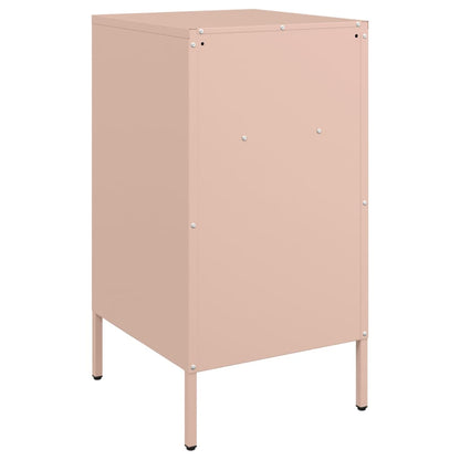Bedside Cabinet | Set of 2 | Pink | Cold-rolled steel | Standard