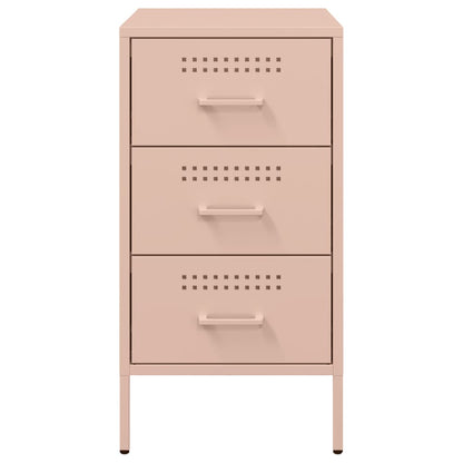 Bedside Cabinets 2 pcs Pink 36x39x68 cm Steel