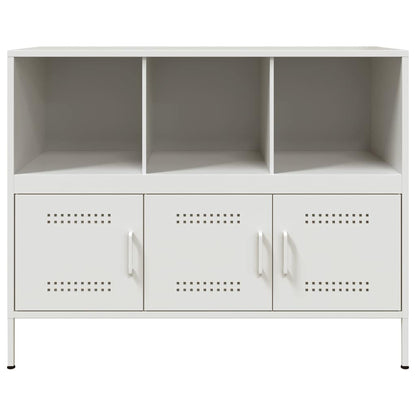 Sideboard White 100.5x39x79 cm Steel