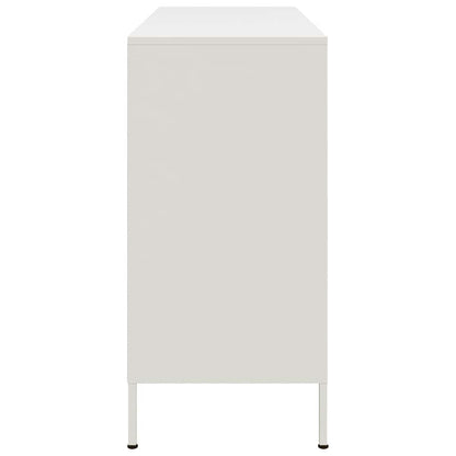 Sideboard White 100.5x39x79 cm Steel