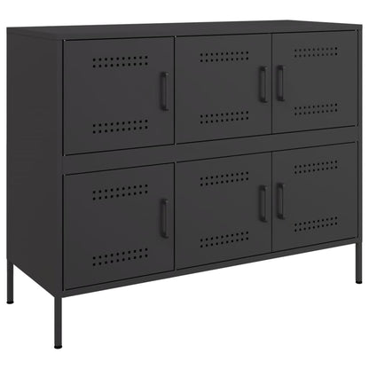 Sideboard Black 100,5x39x79 cm Steel