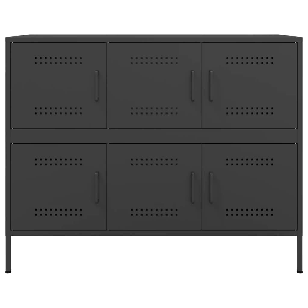 Sideboard Black 100,5x39x79 cm Steel
