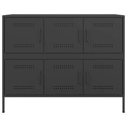 Sideboard Black 100,5x39x79 cm Steel