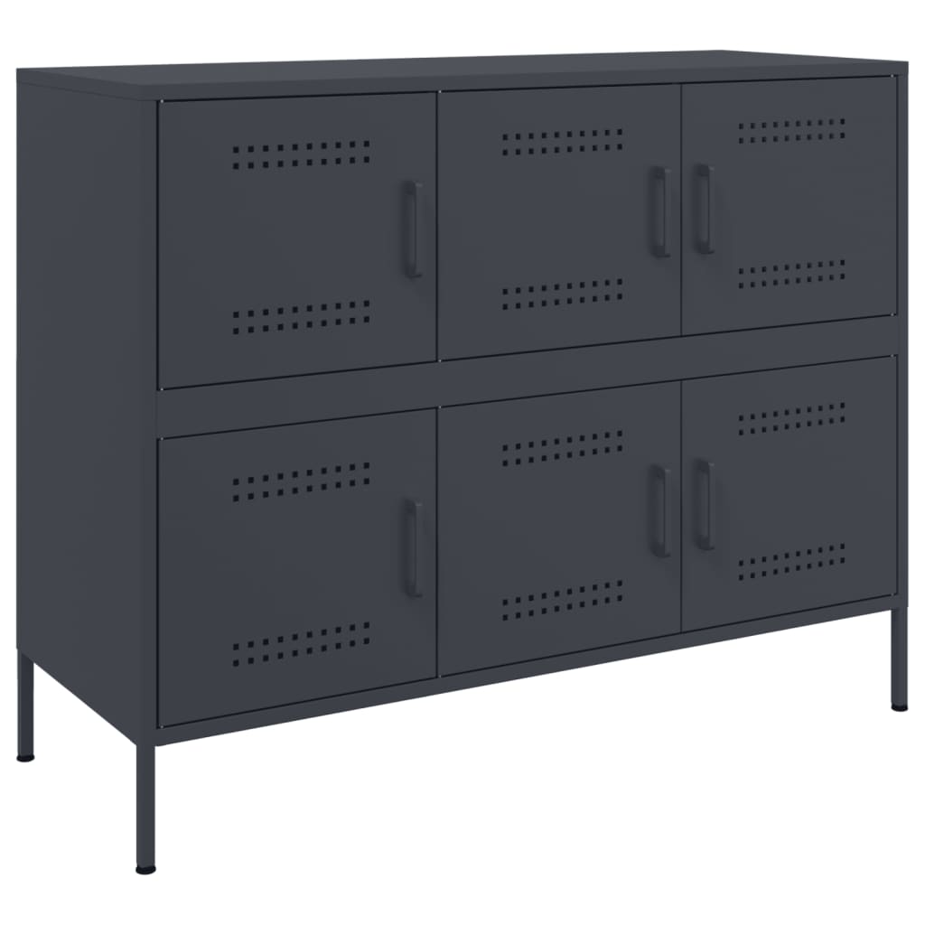 Sideboard Anthracite 100,5x39x79 cm Steel