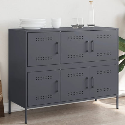 Sideboard Anthracite 100,5x39x79 cm Steel