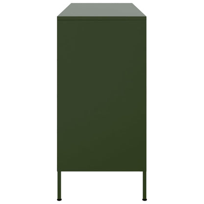 Sideboard Olive Green 100.5x39x79 cm Steel