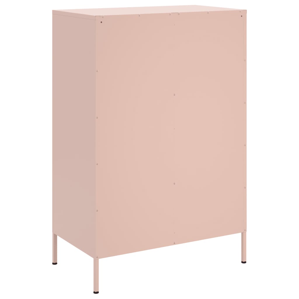 Highboard Pink 68x39x101.5 cm Steel