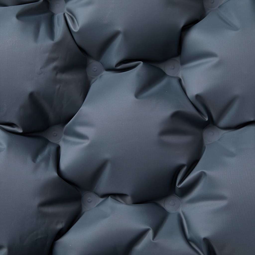 Self Inflating Camping Mattress with Pillows 2-Person Grey