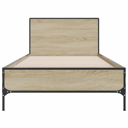 Bed Frame without Mattress Sonoma Oak 90x190 cm Single