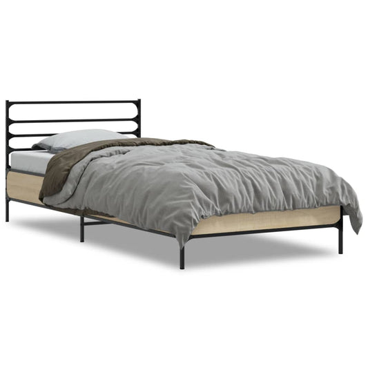 Bed Frame without Mattress Sonoma Oak 90x200 cm