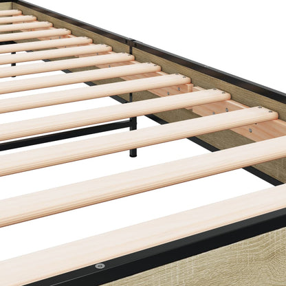 Bed Frame | Sonoma Oak | Engineered Wood, Metal | Single | Durable