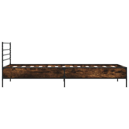 Bed Frame | Smoked oak | Engineered wood, metal | Single | Durable