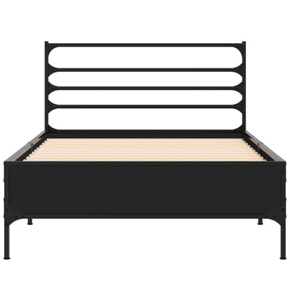 Bed Frame without Mattress Black 90x190 cm