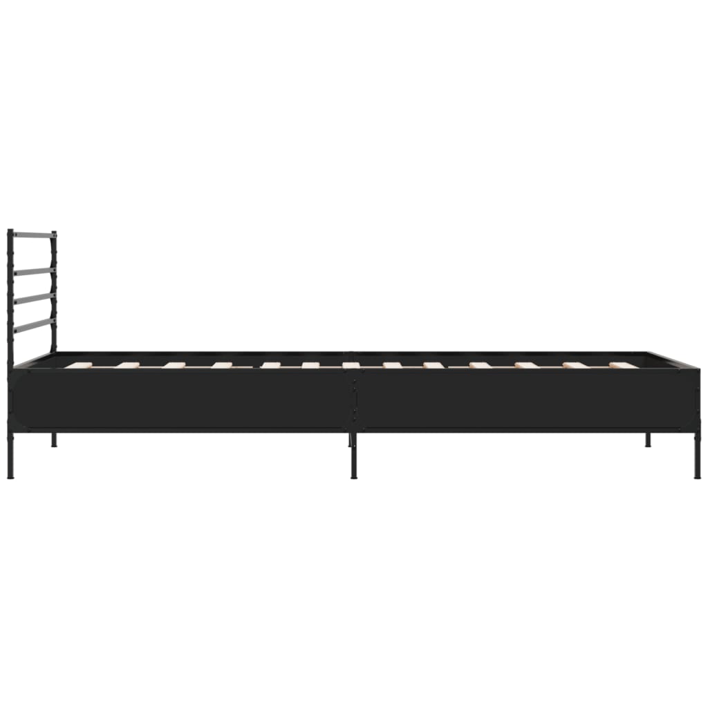 Bed Frame without Mattress Black 90x190 cm