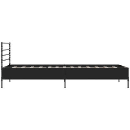 Bed Frame without Mattress Black 90x190 cm