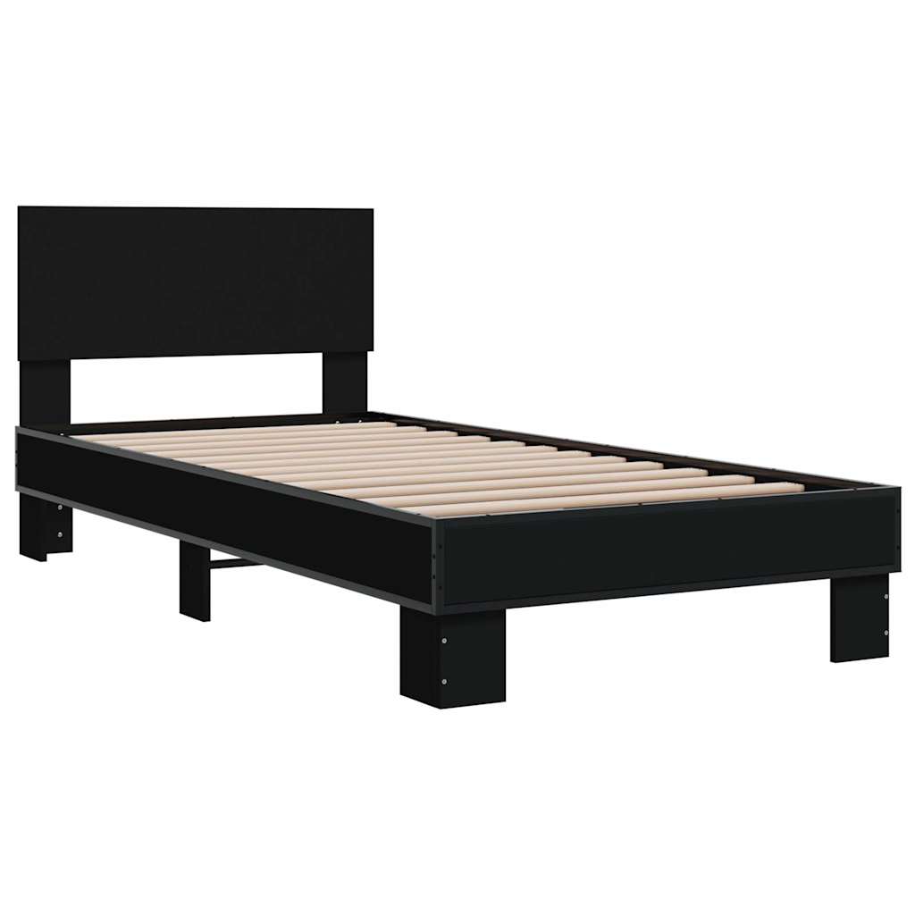 Bed Frame | Black | Engineered Wood, Metal | Small Single | Bed Frame