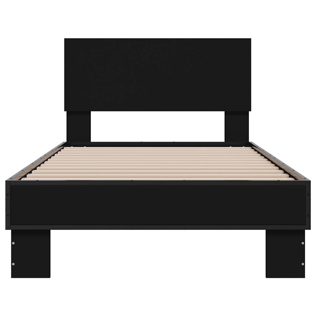 Bed Frame | Black | Engineered Wood, Metal | Small Single | Bed Frame