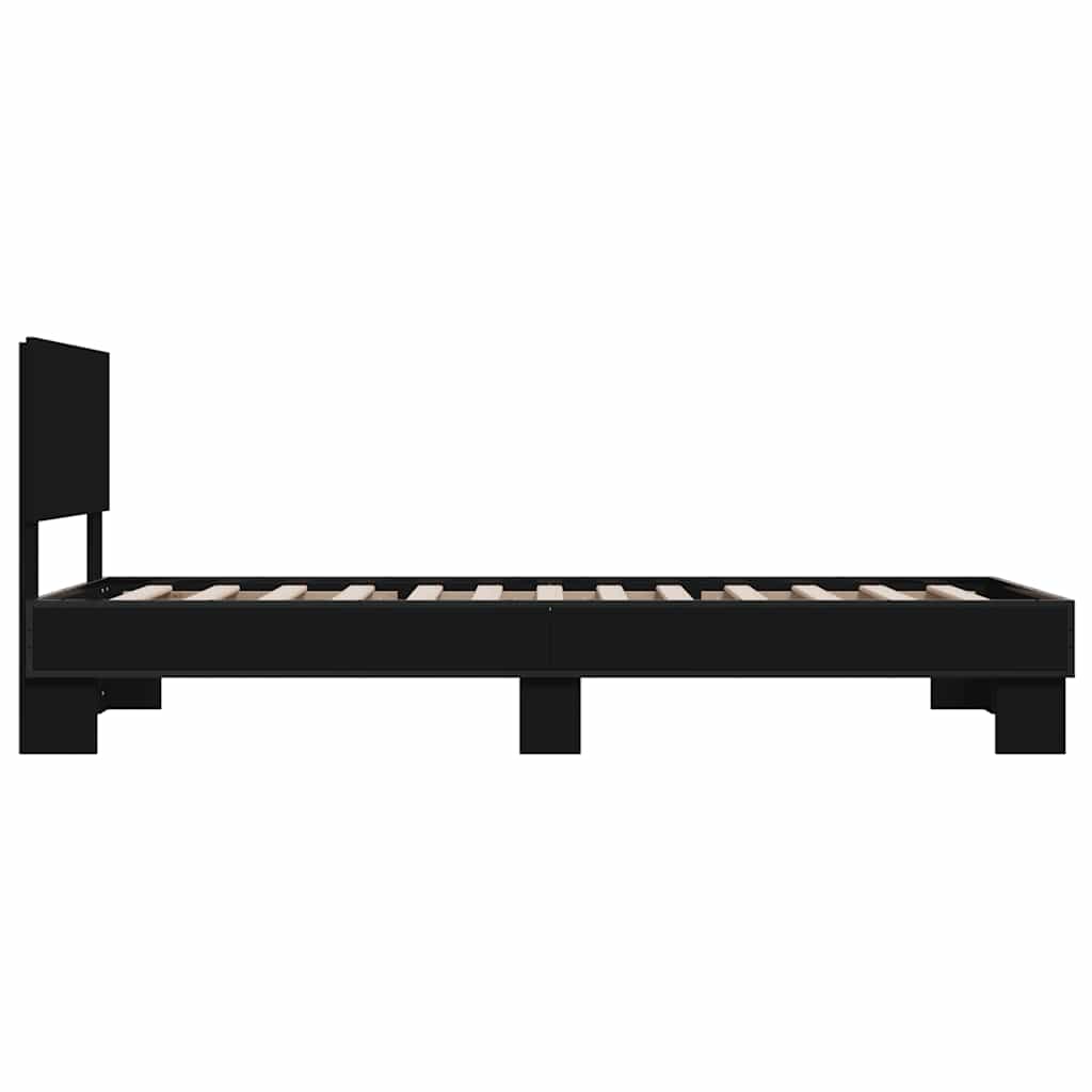 Bed Frame | Black | Engineered Wood, Metal | Small Single | Bed Frame