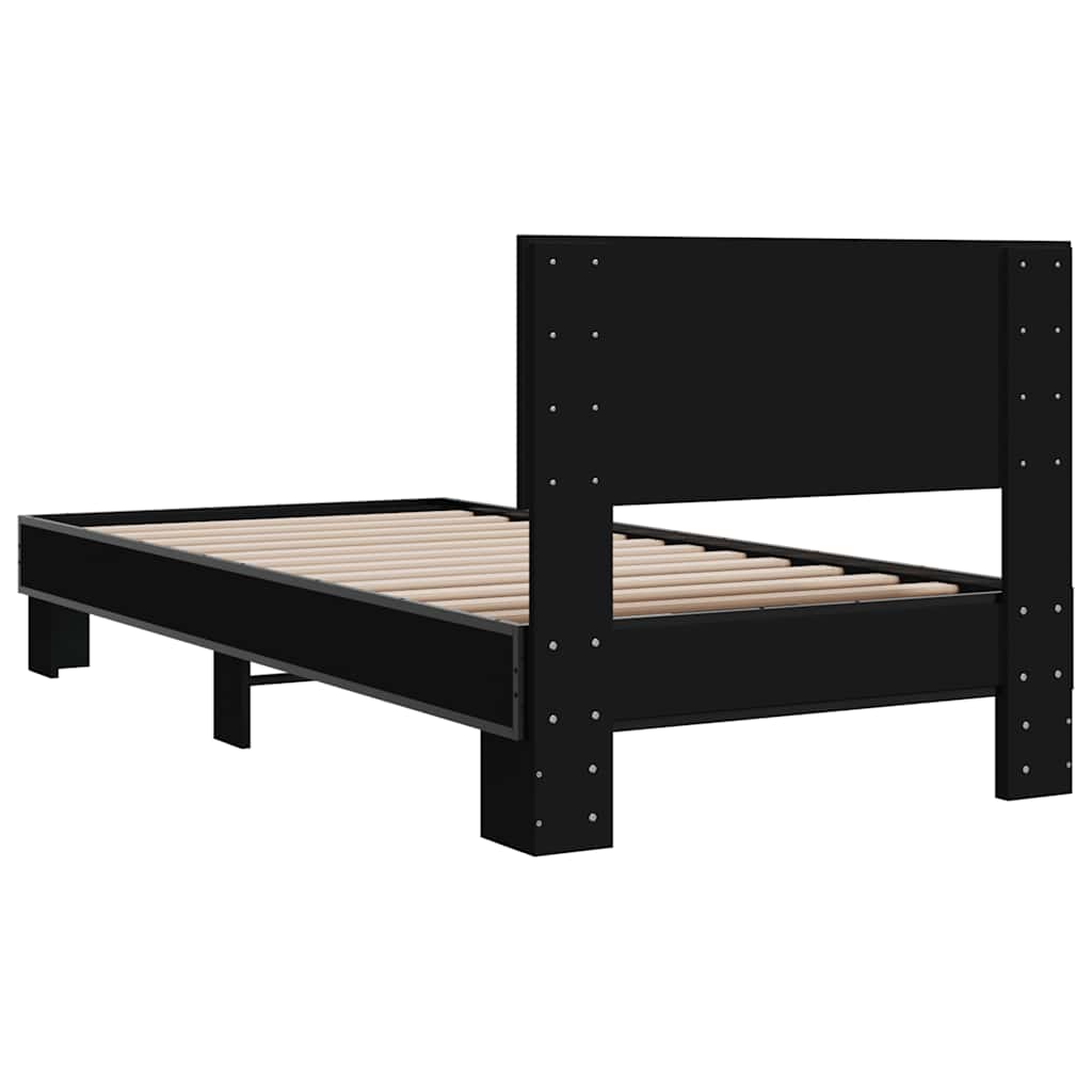 Bed Frame | Black | Engineered Wood, Metal | Small Single | Bed Frame