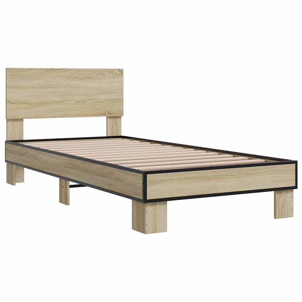 Bed Frame | Sonoma Oak | Engineered wood | Small Single |  Durable