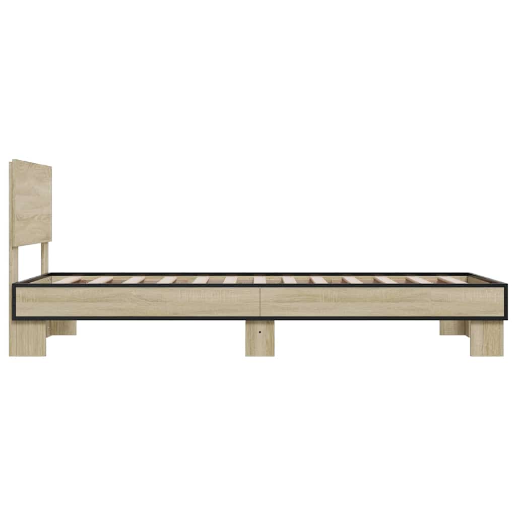 Bed Frame | Sonoma Oak | Engineered wood | Small Single |  Durable