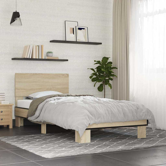 Bed Frame | Sonoma Oak | Engineered wood | Small Single |  Durable