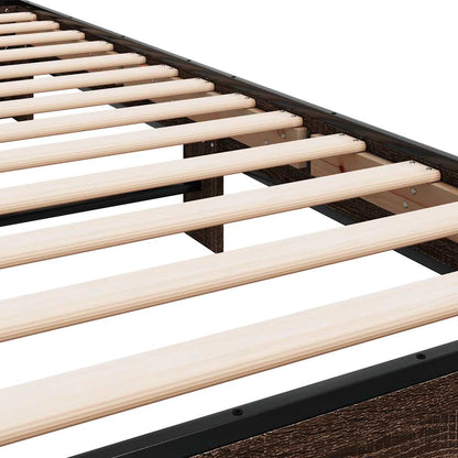 Bed Frame | Brown Oak | Engineered wood | Single | Modern | Bed Frame