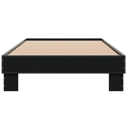 Bed Frame without Mattress Black 90x190 cm Single