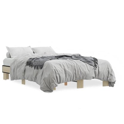 Bed Frame without Mattress Sonoma Oak 120x190 cm