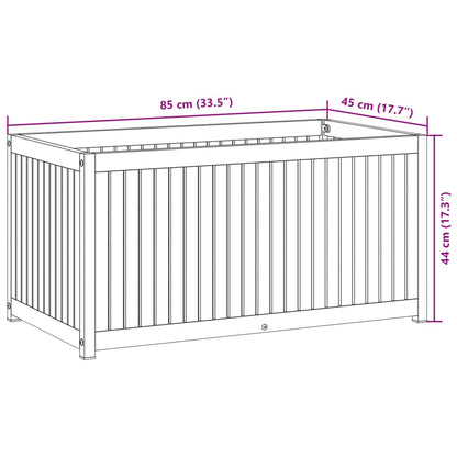 Garden Planter | Natural wood with black steel