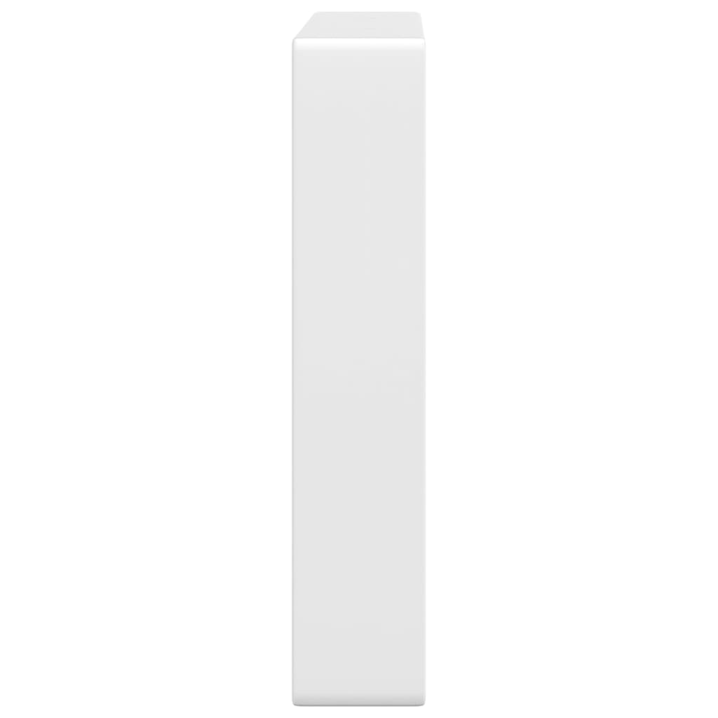 Shelf Brackets for Washbasin 2 pcs White Rectangular Steel