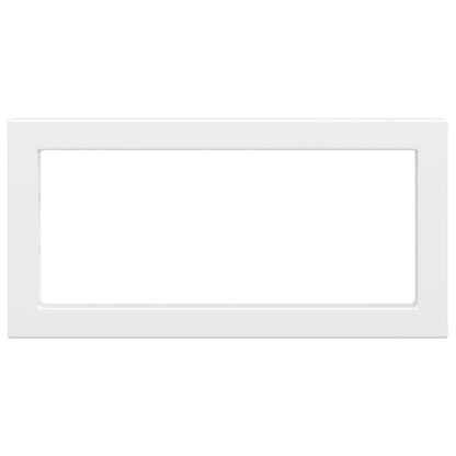 Shelf Brackets for Washbasin 2 pcs White Rectangular Steel