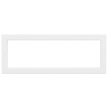 Shelf Brackets for Washbasin 2 pcs White Rectangular Steel