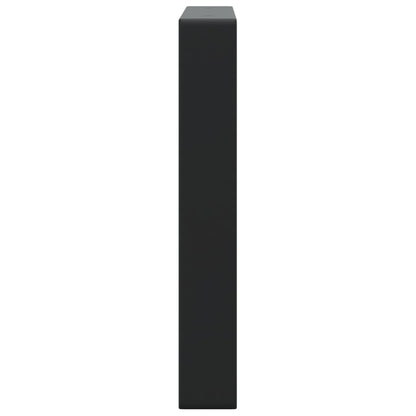Shelf Brackets for Washbasin 2 pcs Black Rectangular Steel
