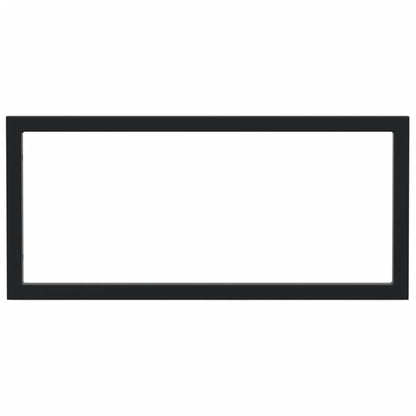 Shelf Brackets for Washbasin 2 pcs Black Rectangular Steel