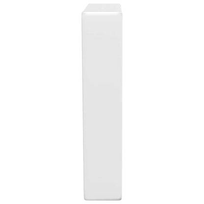Shelf Brackets for Washbasin 2 pcs White Trapezium Steel