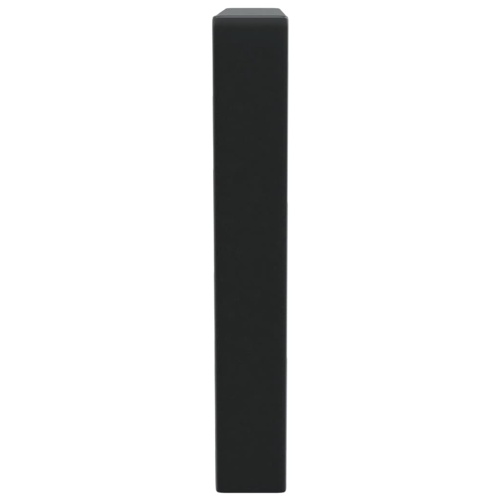 Shelf Brackets for Washbasin 2 pcs Black Trapezium Steel