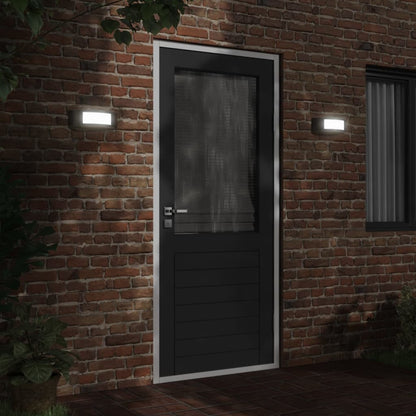 Outdoor Wall Lights 2pcs Black Stainless Steel