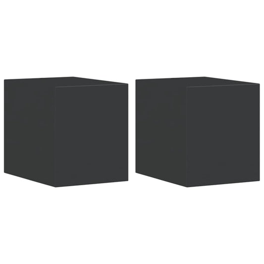 Outdoor Wall Lights 2pcs Black Die-cast Aluminium