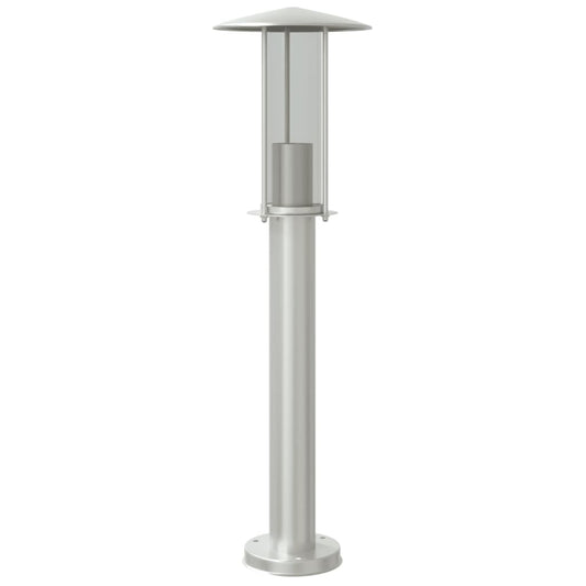 Outdoor Floor Lamp Silver 60 cm Stainless Steel