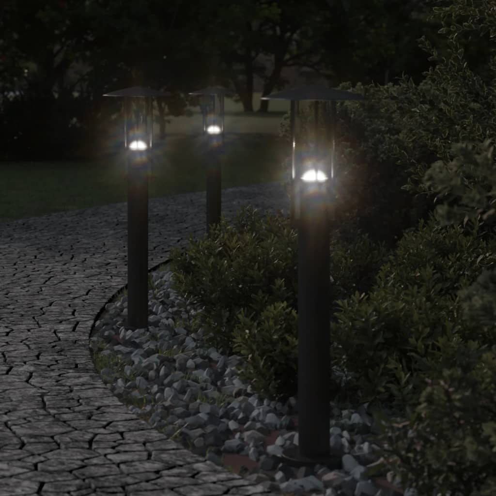 Outdoor Floor Lamp Black 60 cm Stainless Steel