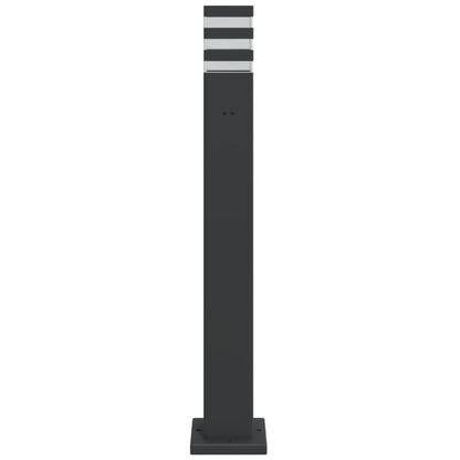 Outdoor Floor Lamp with Outlet Black 80 cm Aluminium