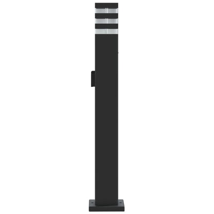 Outdoor Floor Lamp with Outlet Black 80 cm Aluminium