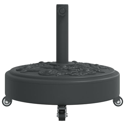 Parasol Base with Wheels for Ø38 / 48 mm Poles 27 kg Round