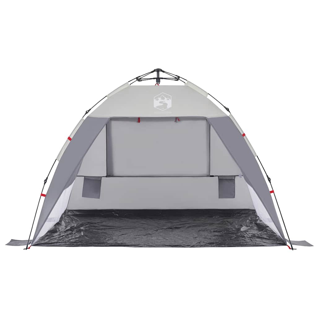 Beach Tent 2-Person Grey Quick Release Waterproof